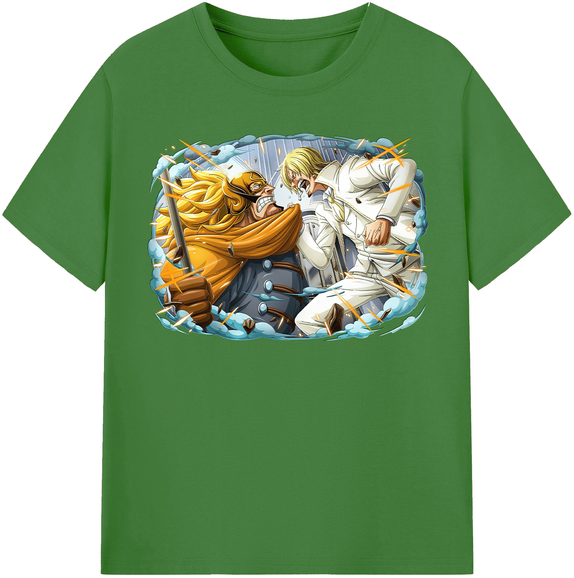 （画像用） ワンピース サンジ ONE PIECE Sanji レディースカジュアルプリントTシャツ（綿100％）